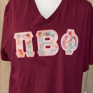 Pi Beta Phi Stitched Watercolor T-shirt